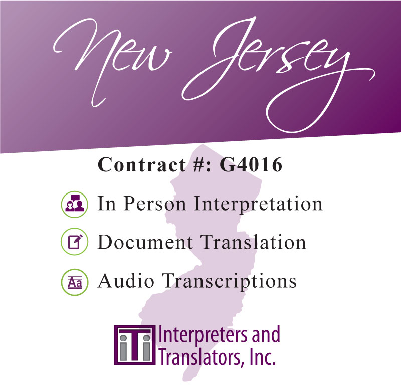 New Jersey State Contract G4016 ITI