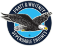 Pratt & Whitney Dependable Engines logo with eagle
