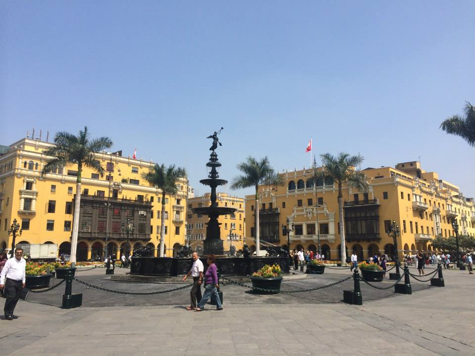 Plaza in Lima, Peru
