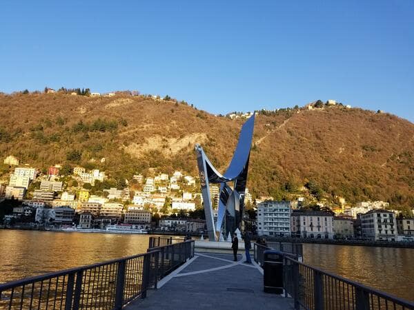 Life Electric sculpture in Como, Italy