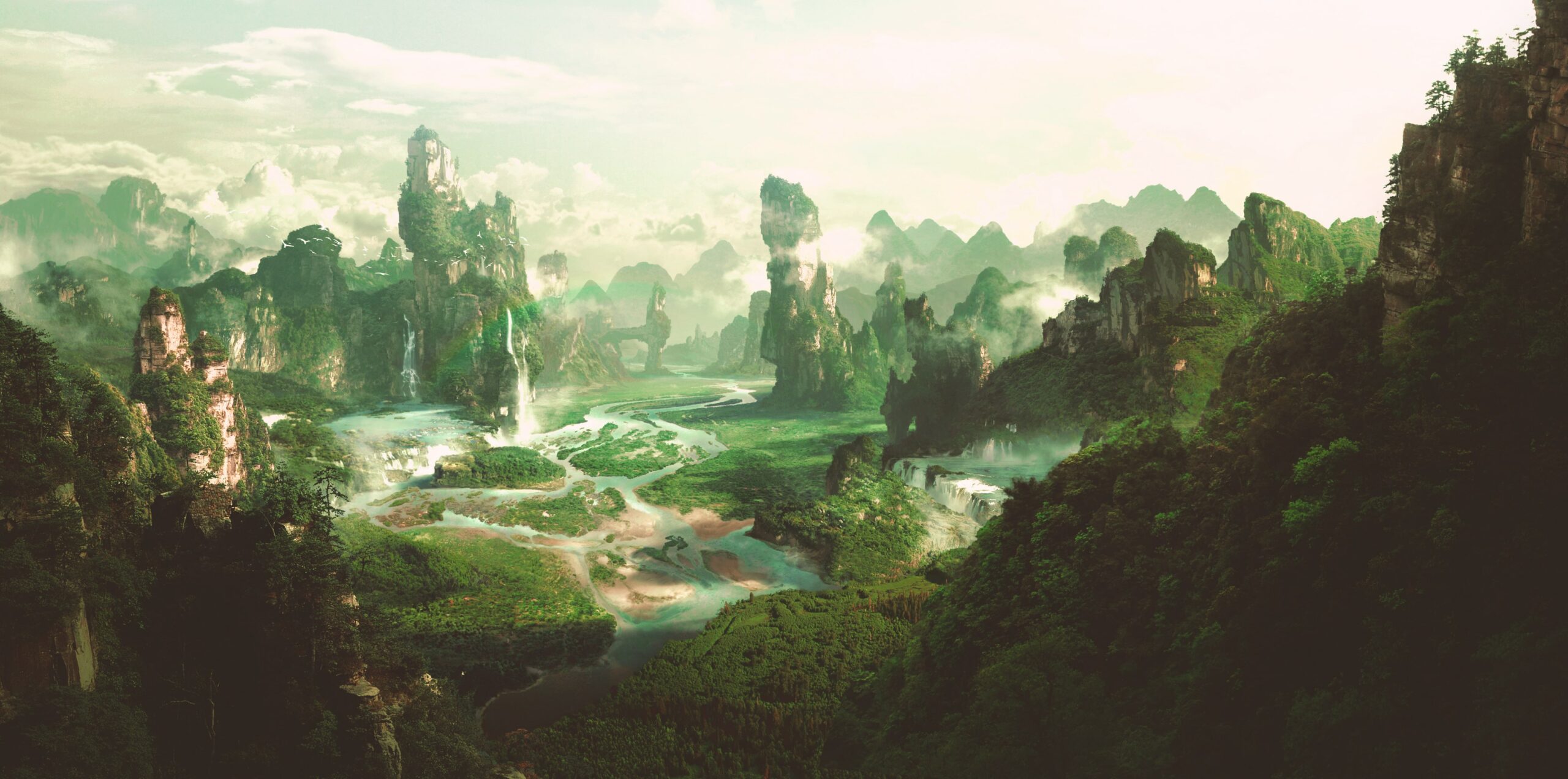 Fantasy looking landscape