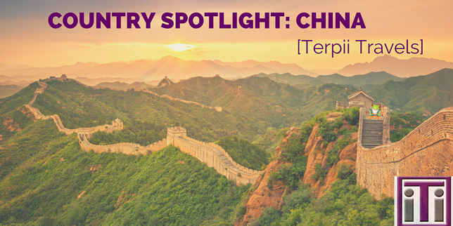 Country spotlight, China. Great wall of China