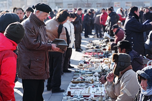 Street market in China