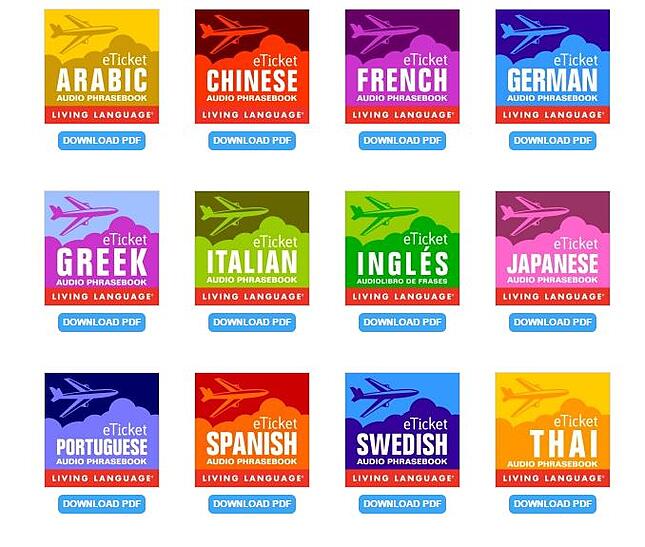 Living Languages various language PDF downloads
