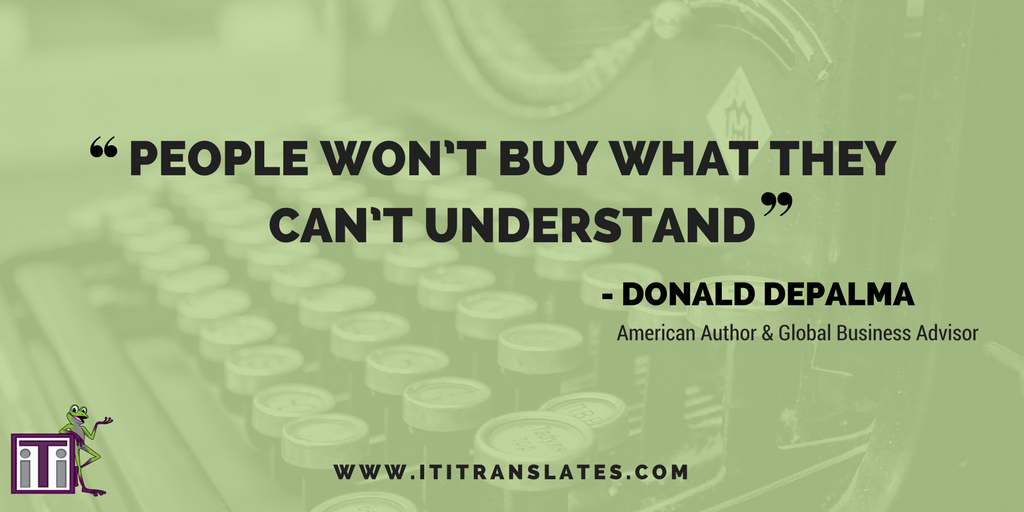 People won't buy what they can't understand