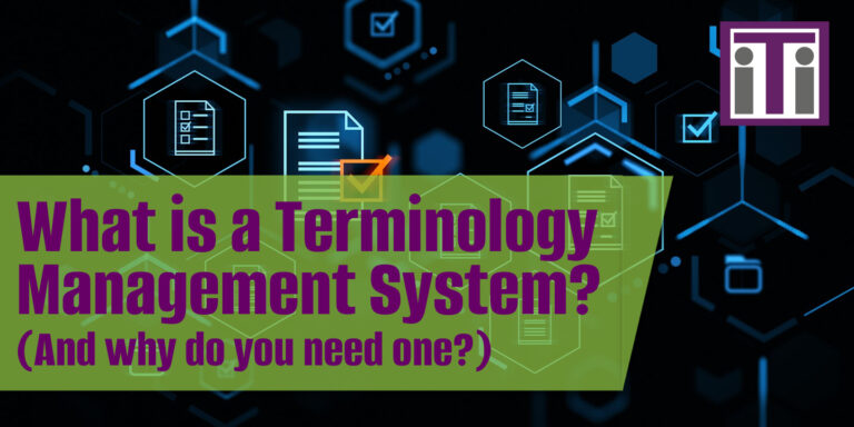 What is a terminology management system, and why do you need one?